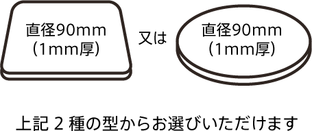 コースターサイズ